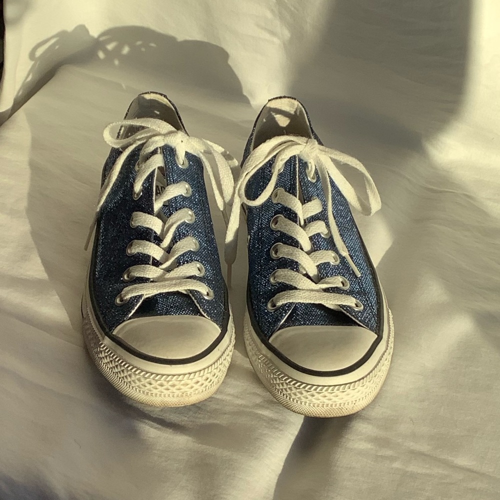 Blue Sparkly Converse - SOLD OUT (BUY 3 GET 1 FREE!)*